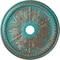 Ekena Millwork Winsor Ceiling Medallion (Fits Canopies up to 4"), 27 1/2"OD x 4"ID x 1 1/2"P, Copper Green Patina CM27WICGS - alternate 1